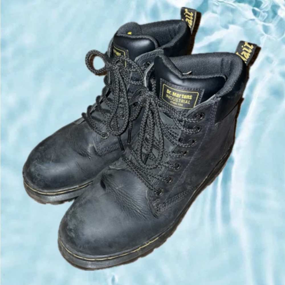 MENS Dr. Martens Steel Toe Industrial Boots (9)